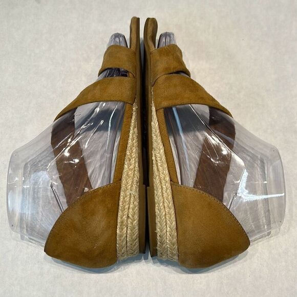 Aldo Moewen Wedge Sandal Espadrille Camel Tan Womens Sz 6 - Picture 5 of 8